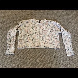 Cute & Colorful Speckled Cropped Sweater